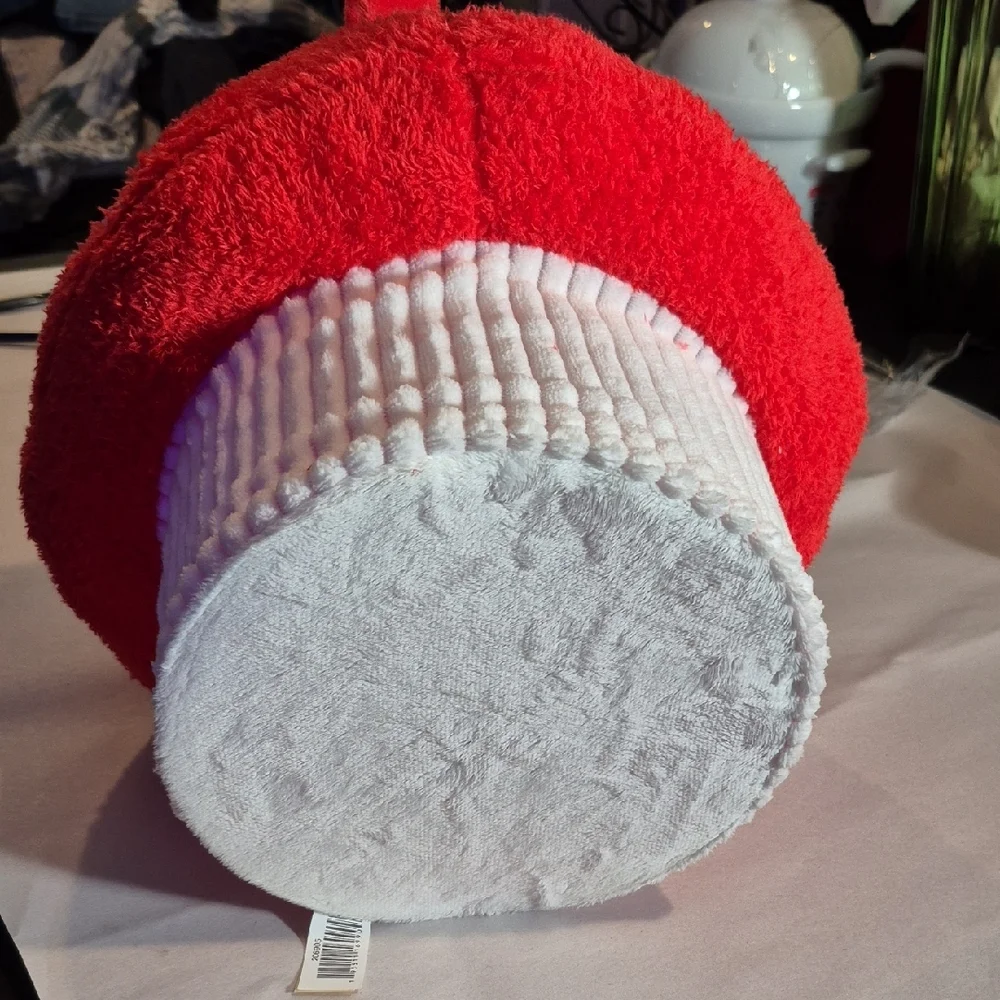Red Mushroom Plush Bag NWOT